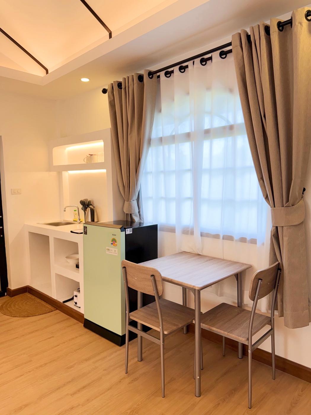Dining table for two by the window